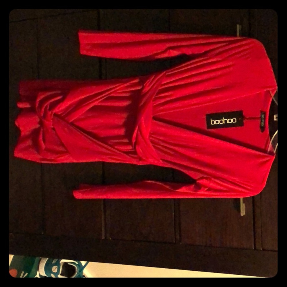 Red V Neck Dress!!!